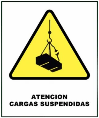CARTEL CARGAS SUSPENDIDAS (400x450x8mm)