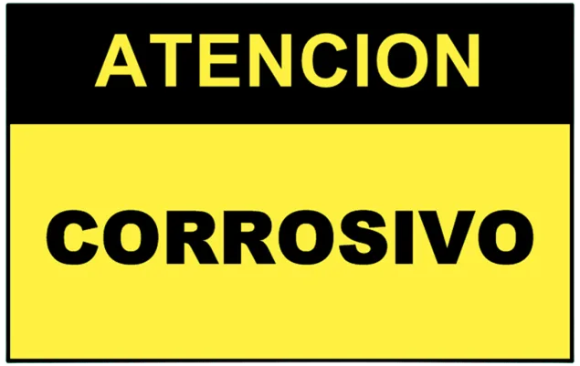 CARTEL CORROSIVO (400x300x8mm)