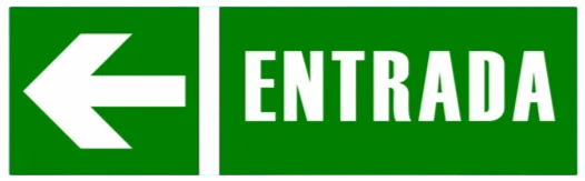 CARTEL ENTRADA (410x140x8mm)