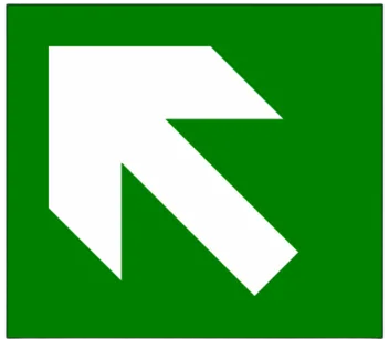 CARTEL FLECHA DIAGONAL (400x300x8mm)