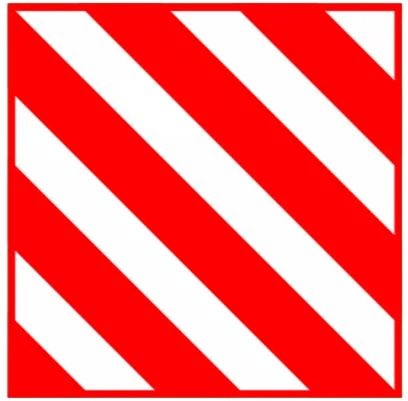 CARTEL INCENDIO RAYAS CUADRADO (300x300x8mm)