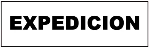 CARTEL  EXPEDICION (410x140x8mm)