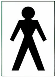 CARTEL HOMBRE (140x140mm)