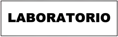 CARTEL  LABORATORIO (410x140x8mm)
