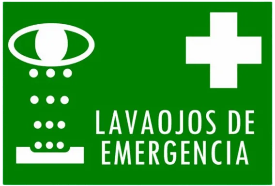 CARTEL LAVAOJOS DE EMERGENCIA (400x300x8mm)