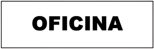 CARTEL  OFICINA (410x140x8mm)