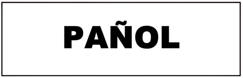 CARTEL  PAÑOL (410x140x8mm)
