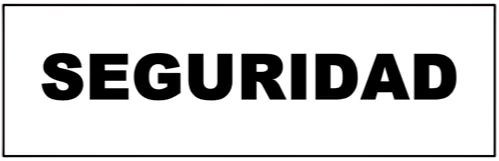 CARTEL  SEGURIDAD (410x140x8mm)