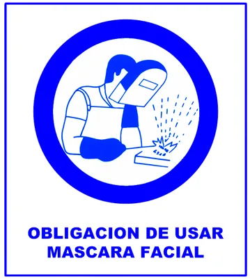 CARTEL  USAR MÁSCARA FACIAL (400x450x8mm)