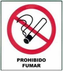 CARTEL PROHIBIDO FUMAR (300x400x8mm)