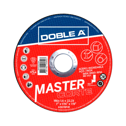 Disco de corte recto Master (180mm x 1.6mm x 22.23mm)
