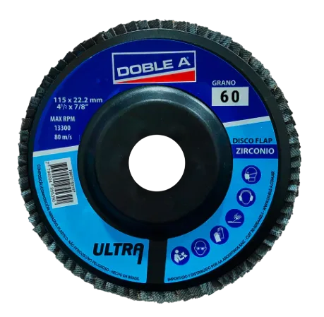 Disco Flap de Zirconio Ultra P60 (115mm x 22,23mm)