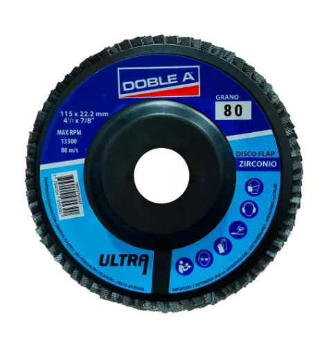 Disco Flap de Zirconio Ultra P80 (115mm x 22,23mm)