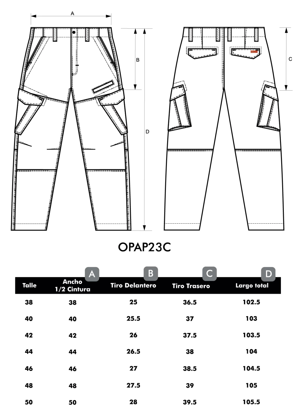 Pantalón Cargo Elastizado
