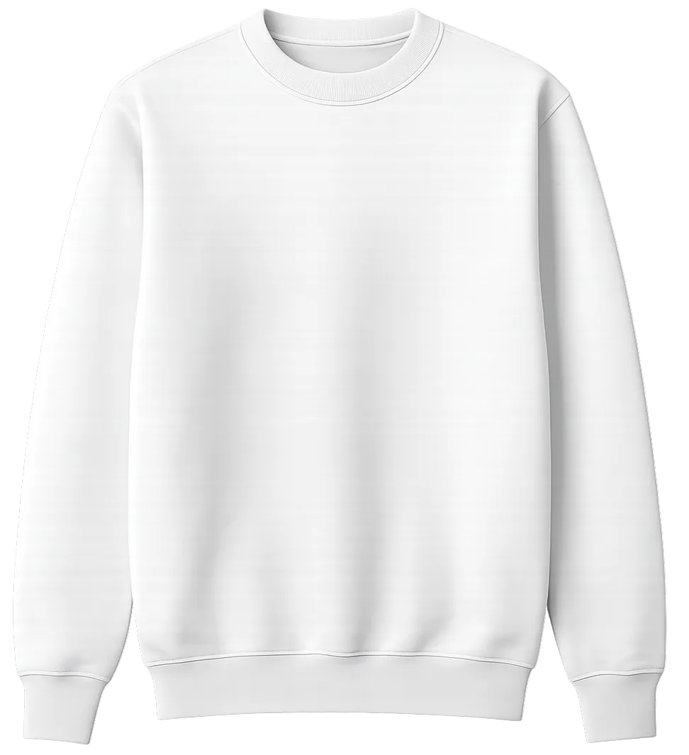 Buzo de algodón cuello redondo c/ friza (con o sin bordado)