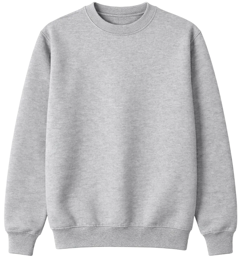 Buzo de algodón cuello redondo c/ friza (con o sin bordado)