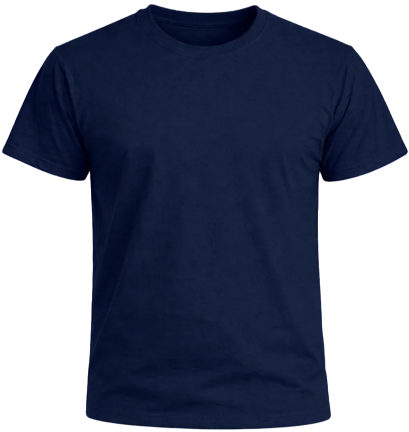 Remera de algodón cuello redondo (con o sin bordado)