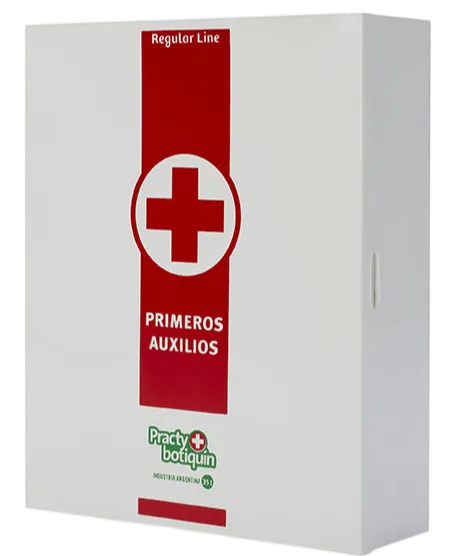 Botiquín de metal pintado