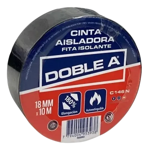 Cinta aisladora profesional (18mm x 10m)