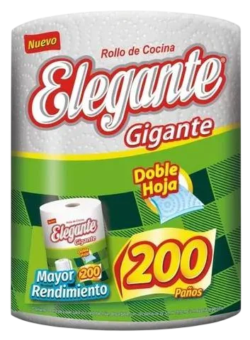 Rollo De Cocina Elegante 200 Paños (Pack 12 unidades)