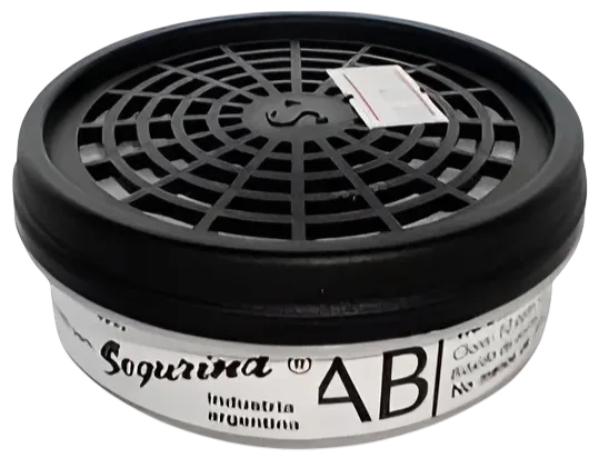 Filtro 'AB' para Vapores Orgánicos/Gases Ácidos 100 cc.