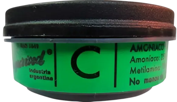 Filtro 'C' para Amoníaco y Metilamina 100 cc.
