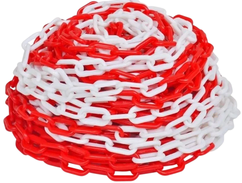 Cadena Plástica blanca/roja (6x29x49)