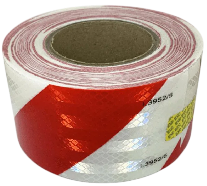 Cinta reflectiva Roja/Blanca (45,7m x 75mm)